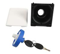 APGLSXY Port de remplissage de liquide robuste avec bouchon de verrouillage et joint pour remorque d'eau douce compacte entrée de liquide avec joint pour application marine de véhicule de voyage