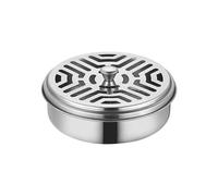 APGLSXY Porte-encens rond anti-moustiques avec couvercle, support compact résistant au vent