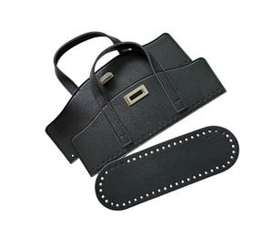 APGLSXY Sac à main en PU tissé avec fond renforcé et poignées doubles Accessoire de sac tendance pour le transport à la mode créatif projet de bricolage