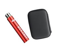 APGLSXY XLR Préampli Microphone Inline pour Micros Dynamiques, Rouge | Corps en métal alimenté par 48 V pour podcast, diffusion en direct et voix
