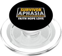 Aphasia Awareness Survivor Shirt - Ruban Aphasia Awareness PopSockets PopGrip pour MagSafe