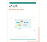 Aphasie Cahier d’Exercices de Rééducation Aprés un AVC: 120 Exercices en couleur pour stimuler le langage, la mémoire, l’expression et la récupération des mots pour Adultes