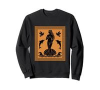 Aphrodite Déesse esthétique Dauphins Oiseaux Mythologie Grecque Sweatshirt