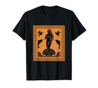 Aphrodite Déesse esthétique Dauphins Oiseaux Mythologie Grecque T-Shirt