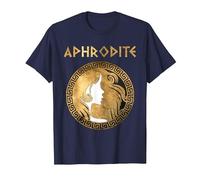 Aphrodite, déesse Grecque de la beauté et de l'amour T-Shirt, Homme, Bleu Marine, L