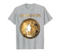 Aphrodite, déesse Grecque de la beauté et de l'amour T-Shirt, Homme, Gris Chiné, S