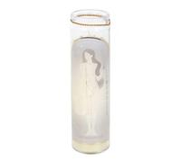 Aphrodite Goddess Tube Candle with Rose Quartz Crystals