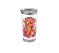 Aphrodite Mythologie grecque Déesse Bubblegum Esthétique Gobelet isotherme en acier inoxydable double paroi