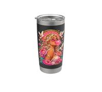 Aphrodite Mythologie grecque Déesse Bubblegum Esthétique Gobelet isotherme en acier inoxydable double paroi
