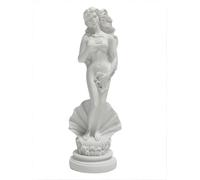 Aphrodite Statue de la Naissance de Vénus 19 cm - Sculpture de déesse Grecque Romaine, Figurine d'art en résine Faite à la Main, Statue Blanche Classique, décoration de Maison et de Bureau