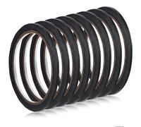 Aphumedc Lot de 8 rouleaux de ruban adhésif 3 mm x 20 m pour tableau blanc, pour bureau, école, tableaux blancs, noirs, notebook - Noir