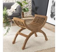 Api - tabouret yuyu 1 place bois teck marron