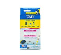 Api Test de Qualité D'eau pour Aquariophilie 5 en 1 Aq Test Strips Box 25 Bandelettes