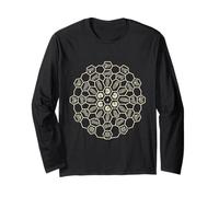 Apiariste Apiculteur Mandala Cycle de Vie en nid d'abeille Manche Longue