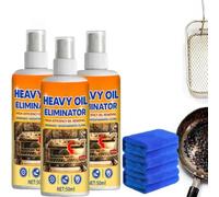 Apiastar Kitchen Degreaser Spray,Degraissant Barbecue,Nettoyant Grille Barbecue,Nettoyant Pour Four Et Cuisine,Pour Des Fours,Hottes Aspirantes,Ustensiles De Cuisine,Grils Extérieurs (50ml*3)