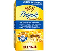 Defense Immunitaire Adulte | Propolis + Echinacea + Reishi + Cuivre + Fer + Vitamine C et D | 40 Gélules Apicol Api-Nature