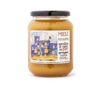 Apicoltura Castel Belfort - Miel d’eucalyptus 100% italien, travaillé à froid, miel naturel artisanal, idéal pour les goûters, les fromages et les desserts, 1 kg