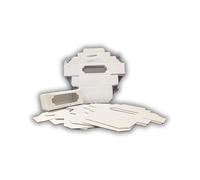 APICOLTURA.COM Boîte blanche pour 3 pots de 50 g de miel (10 pièces)