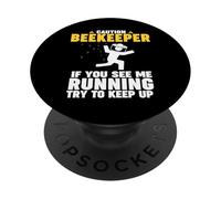 Apiculteur Attention si Vous me voyez Courir PopSockets PopGrip Adhésif