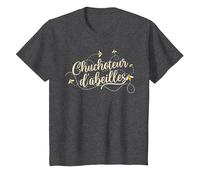 Apiculteur Drôle Abeille Miel Chuchoteur D'abeilles T-Shirt, Enfant, Chiné Foncé, 6 Ans