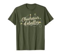 Apiculteur Drôle Abeille Miel Chuchoteur D'abeilles T-Shirt, Homme, Olive, S