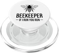 Apiculteur Si Tu Cours, Je Cours Drôle D'apiculture Humour PopSockets PopGrip pour MagSafe