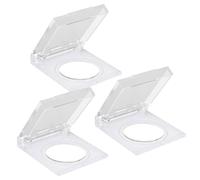 APIELE Lot de 3 protections transparentes pour interrupteur à bouton-poussoir - Anti-poussière et étanche - Convient pour un montage de 19 mm