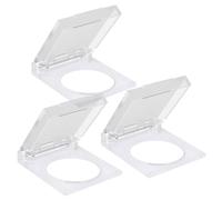 APIELE Lot de 3 protections transparentes pour interrupteur à bouton-poussoir - Protection anti-poussière et étanche - Convient pour montage de 22 mm