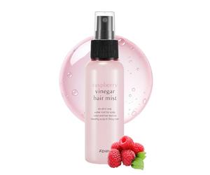 A'PIEU Brume capillaire au vinaigre framboise (105 ml) - Brume de soin des cheveux du cuir chevelu - Parfum capillaire sans frisottis - Parfum floral rafraîchissant toute la journée - Non collant