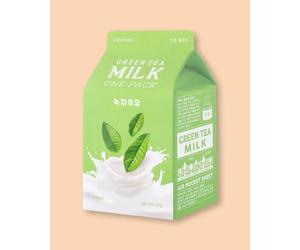 A'pieu Masque de visage à l'extrait de thé vert Green Tea Milk One-Pack - 21 g / 1 pc