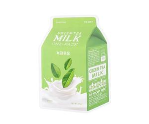 A'PIEU Masque en tissu au lait Milk one pack 21g THÉ VERT