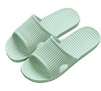 APIKA Pantoufles Antidérapantes pour Femmes Et Hommes Usage Intérieur Usage Extérieur Bain Sandal Soft Foam Sole Chaussures De Piscine Maison Accueil Slide(Vert,40/41 EU)