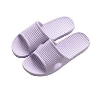 APIKA Pantoufles Antidérapantes pour Femmes Et Hommes Usage Intérieur Usage Extérieur Bain Sandal Soft Foam Sole Chaussures De Piscine Maison Accueil Slide(Violet Clair,38/39 EU)
