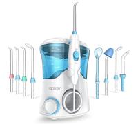 Apiker Jet Dentaire Hydropulseur 10 Pression - Hydropulseur Dentaire Puissant 8 Düsen - Water Flosser 600ml IPX7 - Detartreur Dentaire und Irrigateur Dentaire Électrique für Familien, Blanc