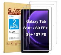 apiker Lot de 2 films de protection blindés pour Samsung Galaxy Tab S10 Plus/Tab S9 FE Plus/S9 Plus/S7 FE, dureté 9H pour Samsung Tab S10+/S9 FE+/S9+/S8+/S7+/S7 FE, avec aide à l'installation du cadre