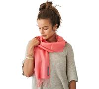 Apikuna® Écharpe de qualité supérieure en 70 % laine d'alpaga bébé et 30 % soie (200 x 70 cm) - Élégante écharpe pashmina pour femme - Pour hiver, printemps, été, automne, chic et tendance, Corail,