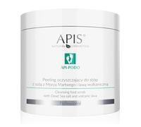 APIS API-PODO Peeling nettoyant pour les pieds au sel de la mer Morte et lave volcanique | Soins podiatriques | 700 grammes