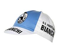 APIS Casquette de Cyclisme rétro Vintage Fixie Bianchi Piaggio Blanc