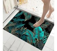 Apis de Chambre Doux Feuilles de palmier de la jungle, Tapis de Salon Style tropical Antidérapant Lavable en Machine Decor 50 x 80 cm, Moquette pour Salle de séjour Chambre d'enfant Salle de Jeu