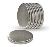 Apis Tactical - Kit d'accessoires pour aimants en néodyme - N52 Petits disques magnétiques circulaires - Lot de 6 aimants puissants