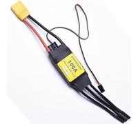 APISQUEEN Contrôleur de vitesse électrique sans balais 100 A RC ESC 2-6S 5 V/6 V/7,4 V 5 A BEC avec XT90 et prise de 4 mm pour propulseur sous-marin, avion radiocommandé, bateau télécommandé