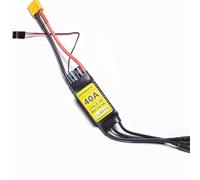 APISQUEEN Contrôleur de vitesse électrique sans balais 40 A ESC 2-6S LiPo avec BEC XT60 et prise 4,0 mm pour drone RC modèle d'avion