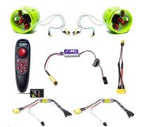 ApisQueen Kit propulseur sous-marin U1 12 V ~ 16 V avec ESC, RC et BEC, force de poussée de 7,5 lb Moteur sous-marin sans balais pour bateau ROV