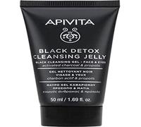 Apivita Black Detox Cleansing Jelly Gel nettoyant noir pour le visage et les yeux 50ml
