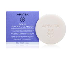 Apivita Cleansing Solid Foamy Cleanser savon nettoyant solide pour un effet naturel 80 g