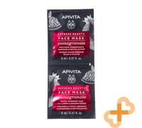 APIVITA Express Beauté Visage Peau Masque Grenade 8ml X 2 Pièces Revitalisant