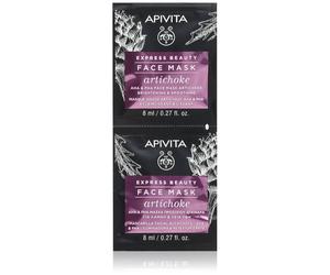 Apivita Express Beauty Brightening Face Mask Artichoke masque hydratant intense avec AHA Acids 2x8 ml