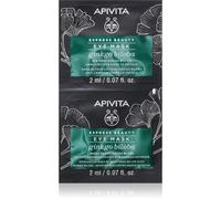 Apivita Express Beauty Eye Mask Gingko Biloba masque contour yeux anti-cernes 2x2 ml