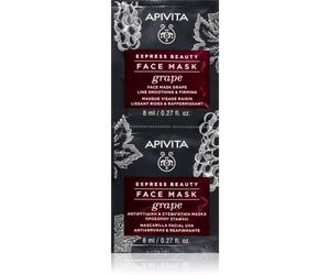 Apivita Express Beauty Firming Face Mask Grape masque anti-rides et raffermissant visage 2x8 ml