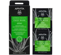 Apivita Express Beauty Masque Visage Hydratant Et Rafraîchissant À L'Aloe 2x8ml